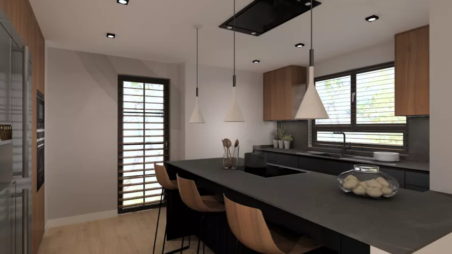 isla en cocina Santos