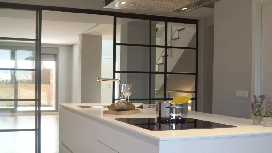 Elegancia en una cocina de estilo industrial