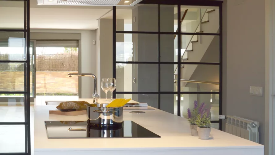 Elegancia en una cocina de estilo industrial