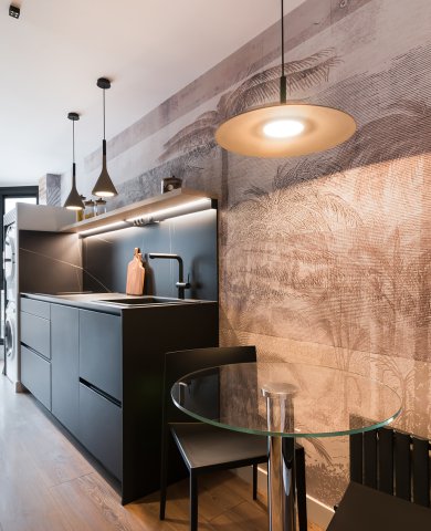 Cocina Santos pequeña negra