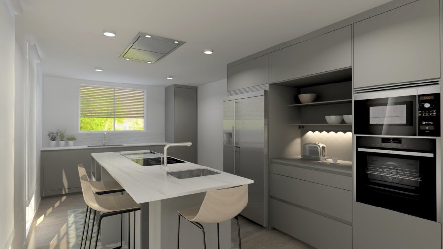 Cocina Santos Gris