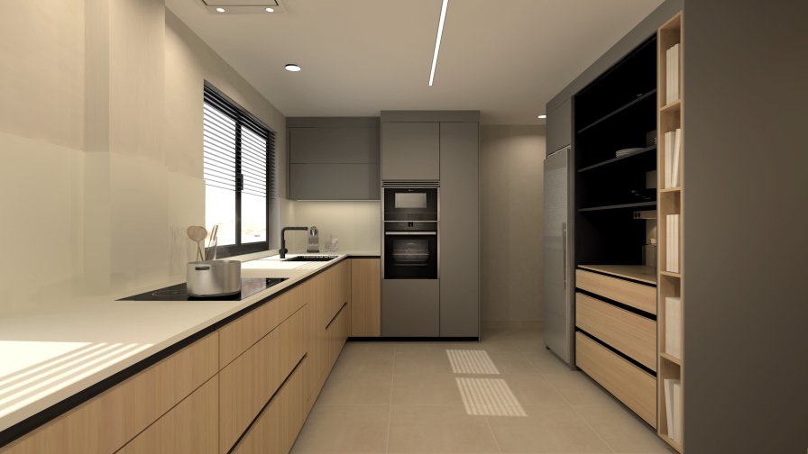 Cocina Santos Madera en Paralelo