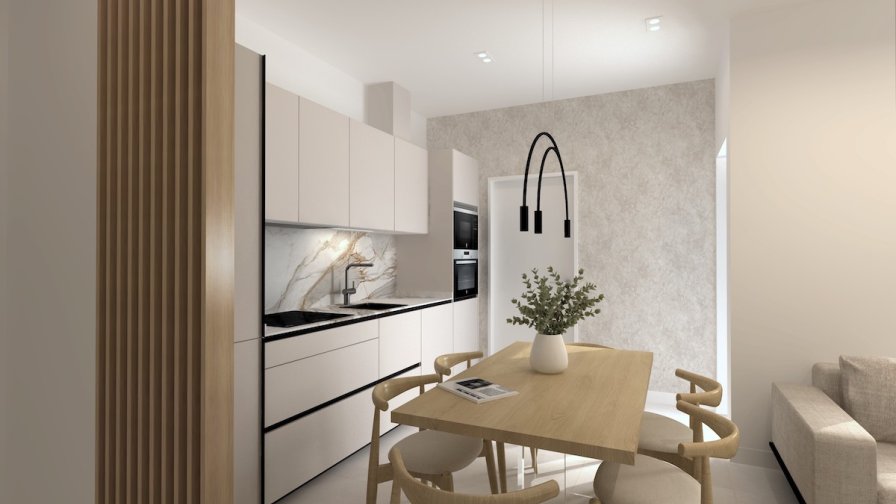 Cocina santos de un frente Cashmere