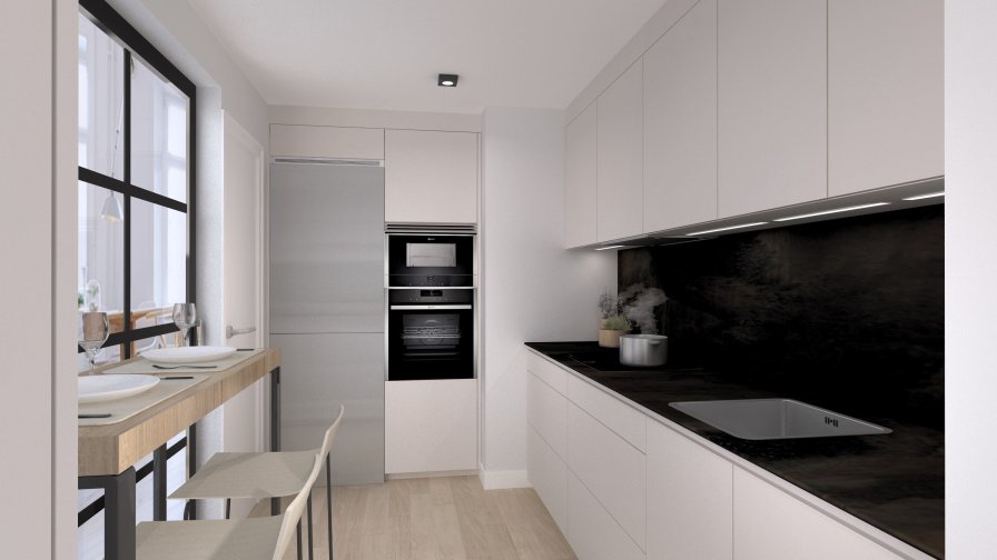 Cocina Santos blanca