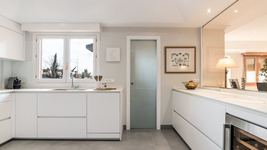 Cocina Santos Blanca en L