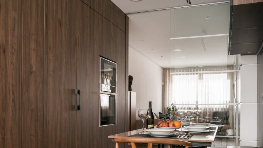 Cocina Santos blanca y madera