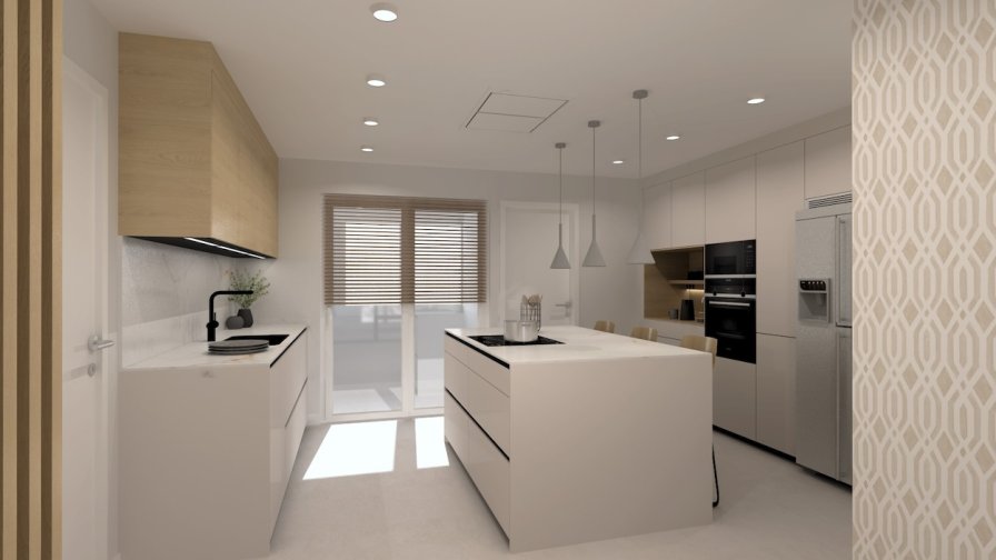 Cocina Santos cashmere roble