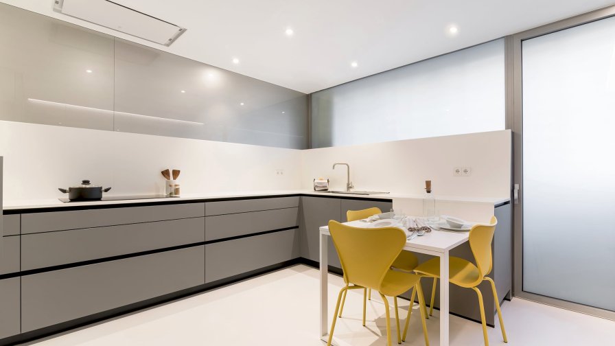 Cocina Santos Moderna Gris en L