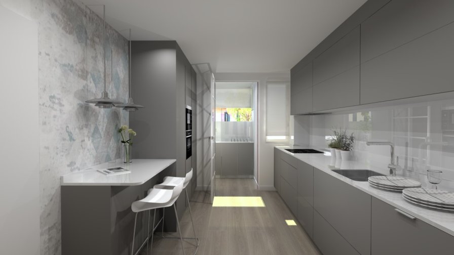 Una cocina única y moderna 