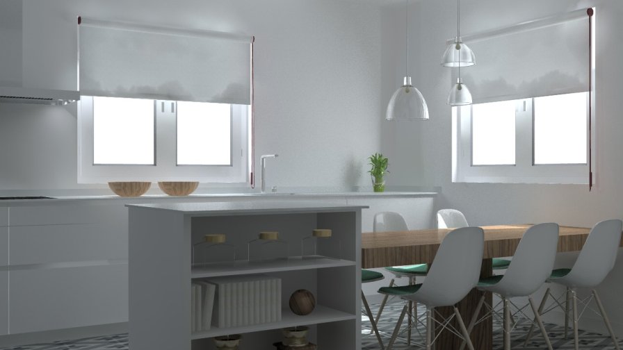 Madrid | Cocina Santos | Modelo Line Minos | Encimera Silestone