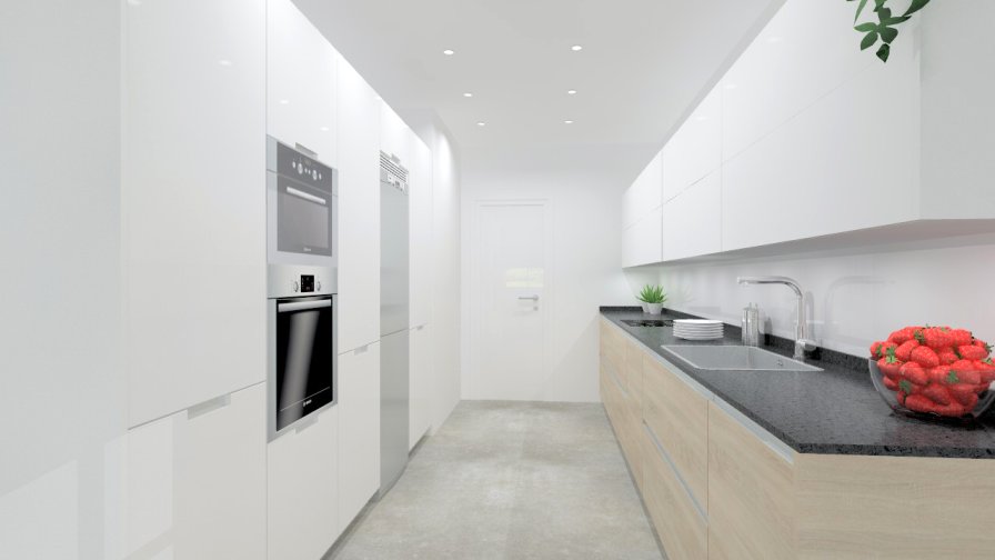 Madrid | Cocina Santos | Modelo Minos L | Encimera de Granito