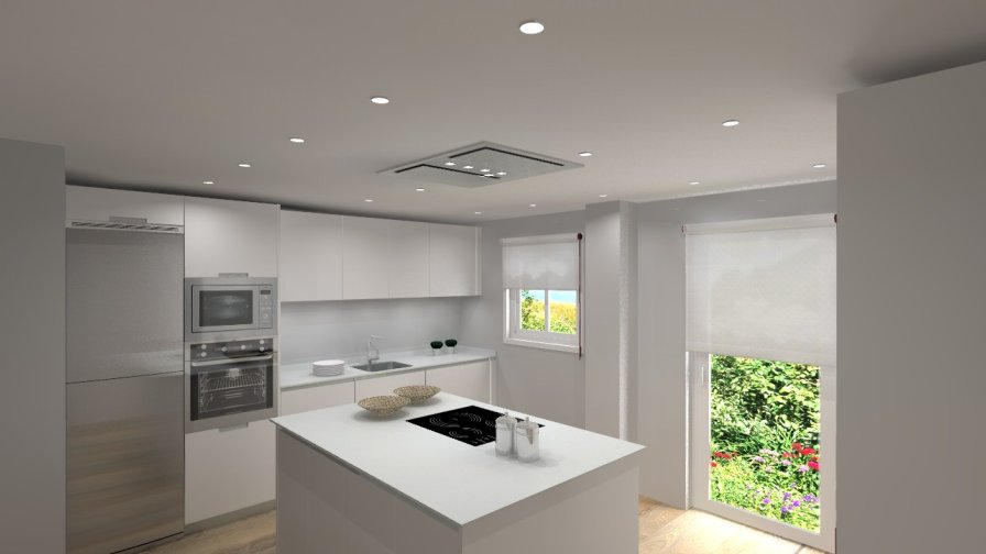 Madrid | Cocina Santos | Modelo Minos L | Encimera Silestone