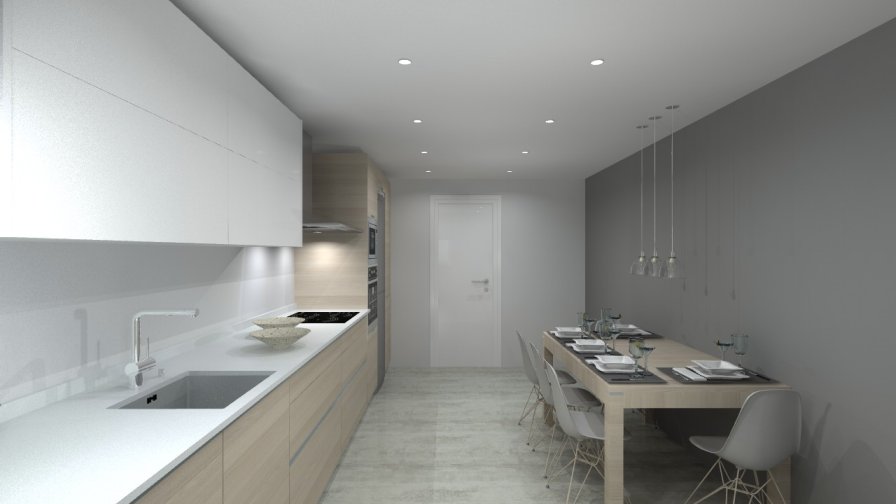Madrid | Cocina Santos | Modelo Line E | Encimera Silestone