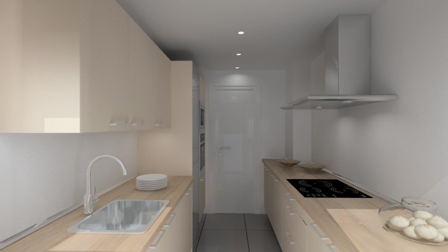 Madrid | Cocina Santos | Modelo EC - Ariane | Encimera Compac