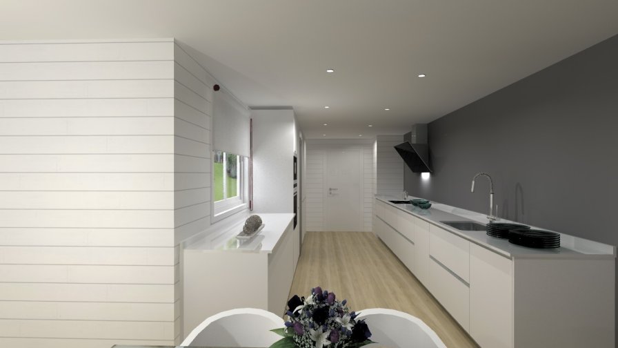 Madrid | Cocina Santos | Modelo Line L | Encimera Silestone