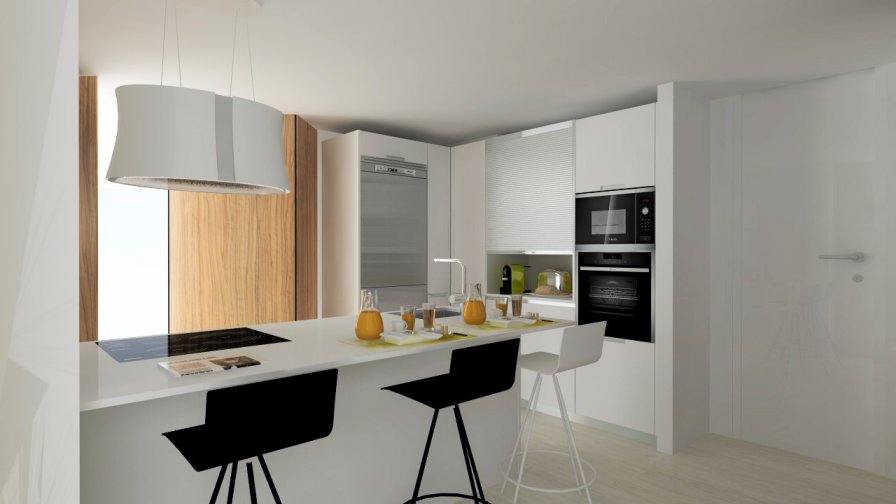 Madrid | Cocina Santos | Modelo Minos L | Encimera Dalian