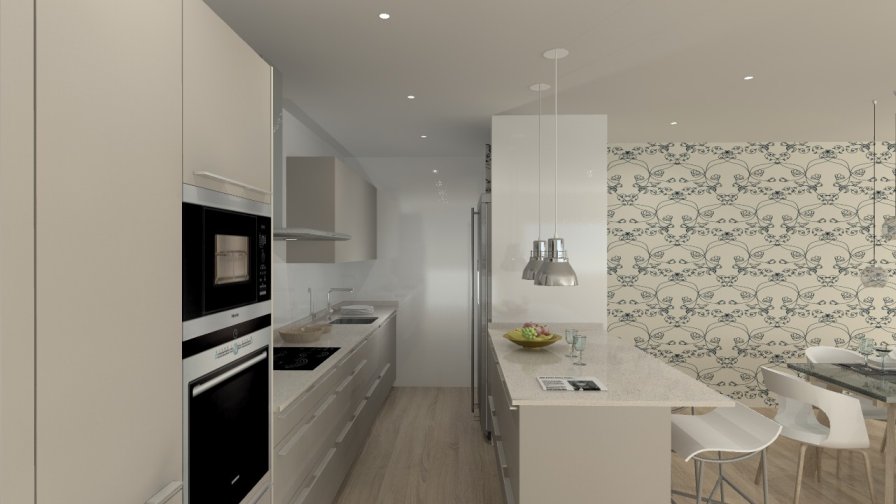 Madrid | Cocina Santos | Modelo Ariane | Encimera Silestone