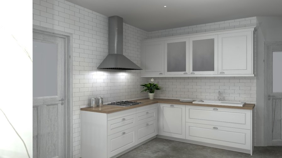 Madrid | Cocina Santos | Modelo Epoca | Encimera Madera