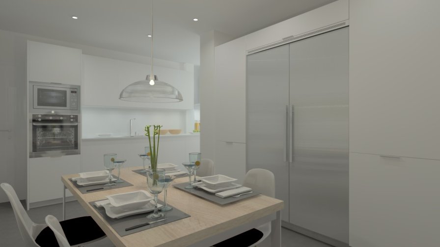 Madrid | Cocina Santos | Modelo Line E | Encimera Techlam