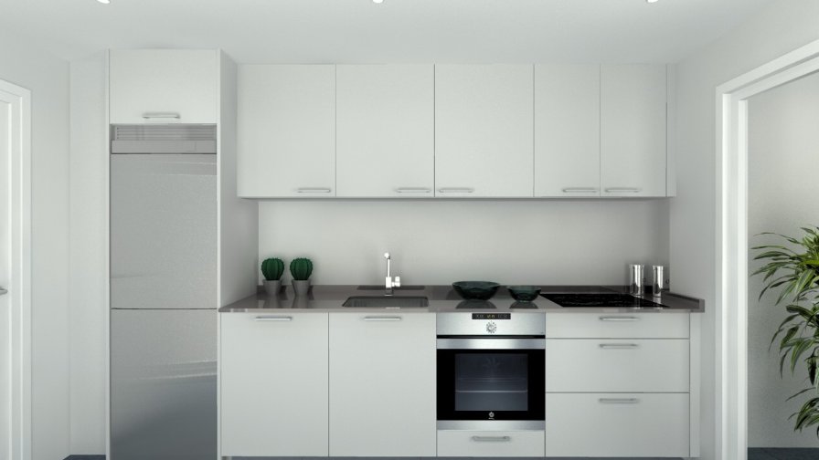 Madrid | Cocina Santos | Modelo Ariane| Encimera Compac