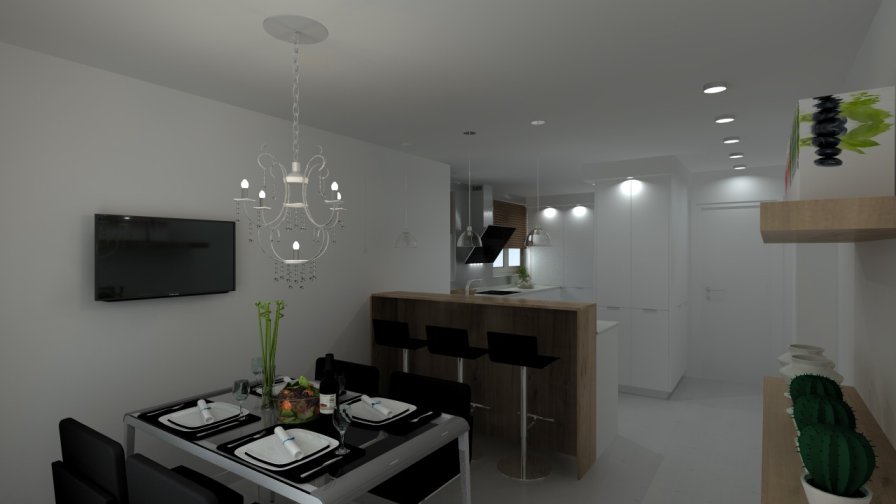 Madrid | Cocina Santos | Modelo Line E | Encimera Compac