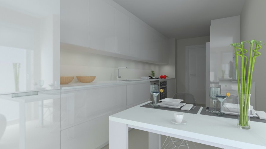 Madrid | Cocina Santos | Modelo Line E | Encimera Silestone