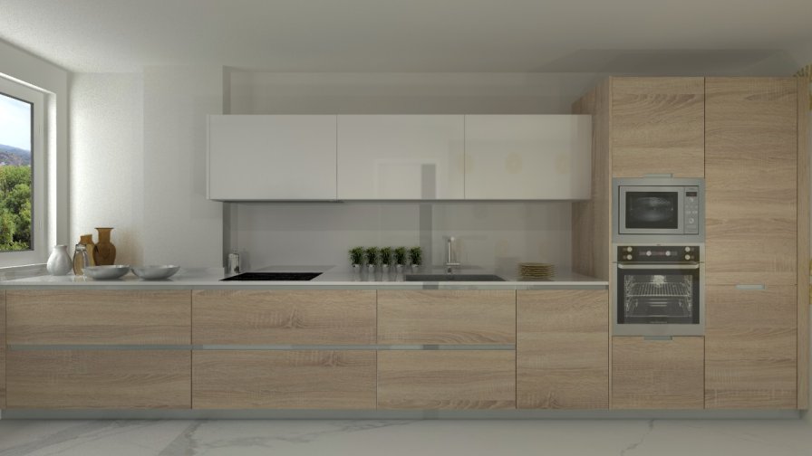 Madrid | Cocina Santos | Modelo Line E | Encimera Silestone