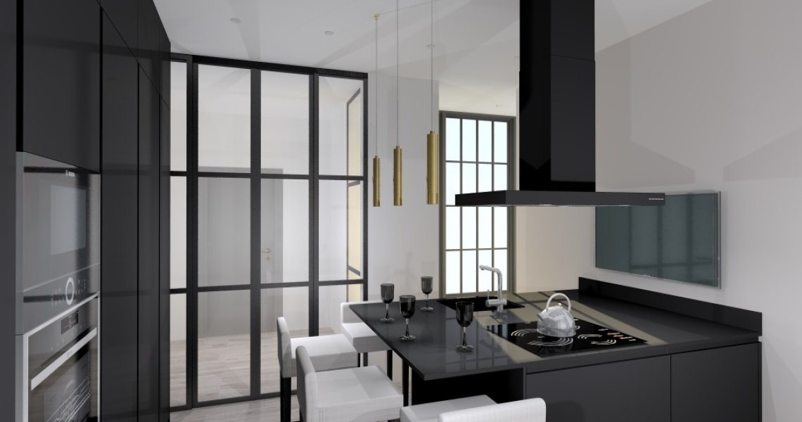 Cocina con isla central | Docrys & DC