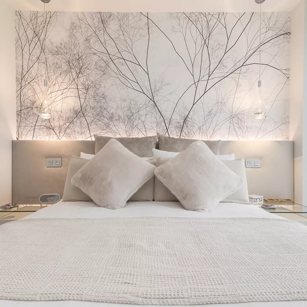 Papel pintado Glamora en cabecera