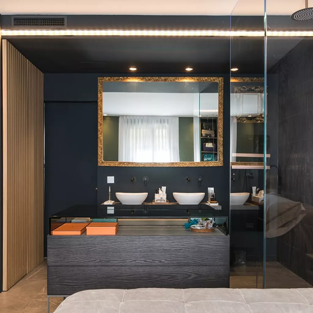 dormitorio con baño 