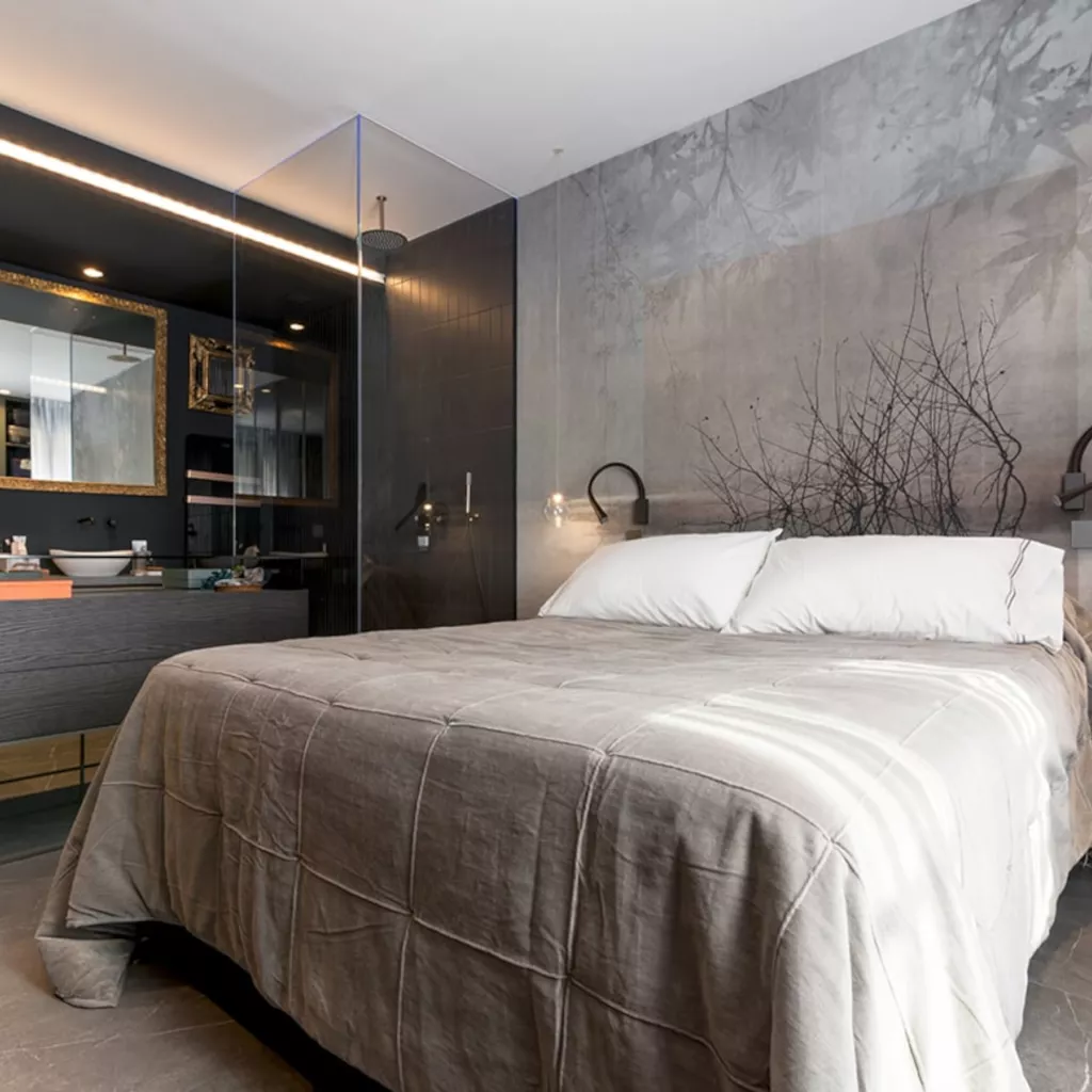 Diseño dormitorio con baño integrado