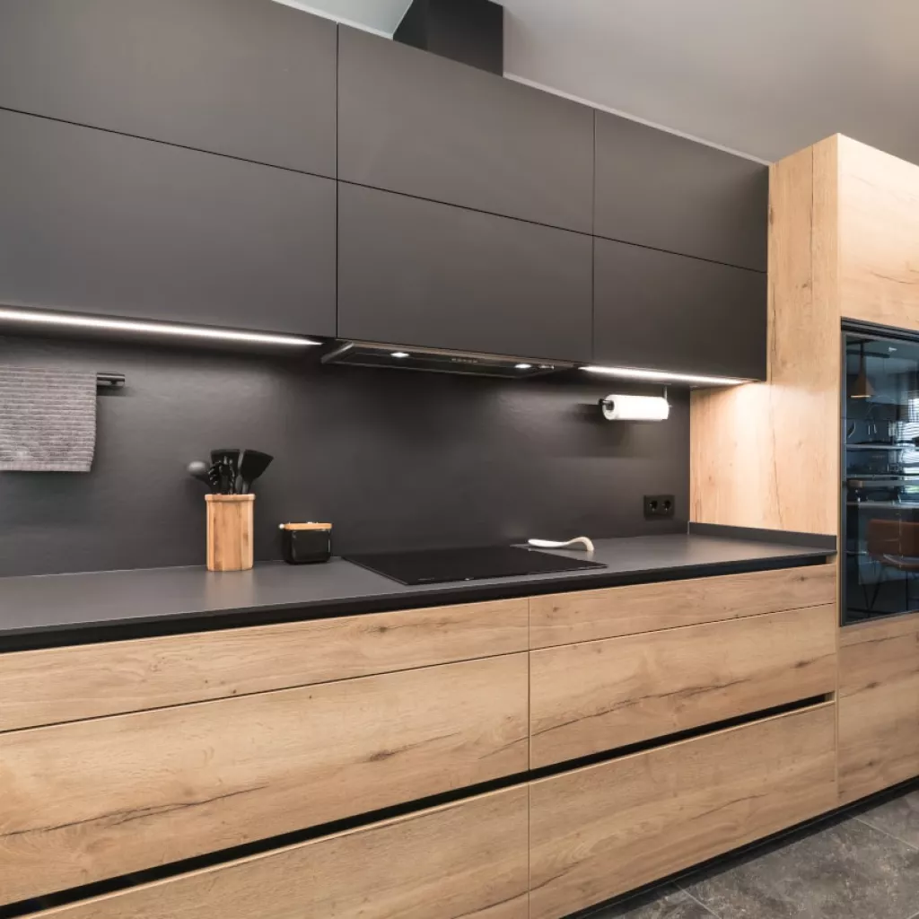 Frente muebles bajo y altos cocina Santos