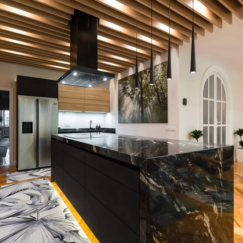 Cocina moderna con isla