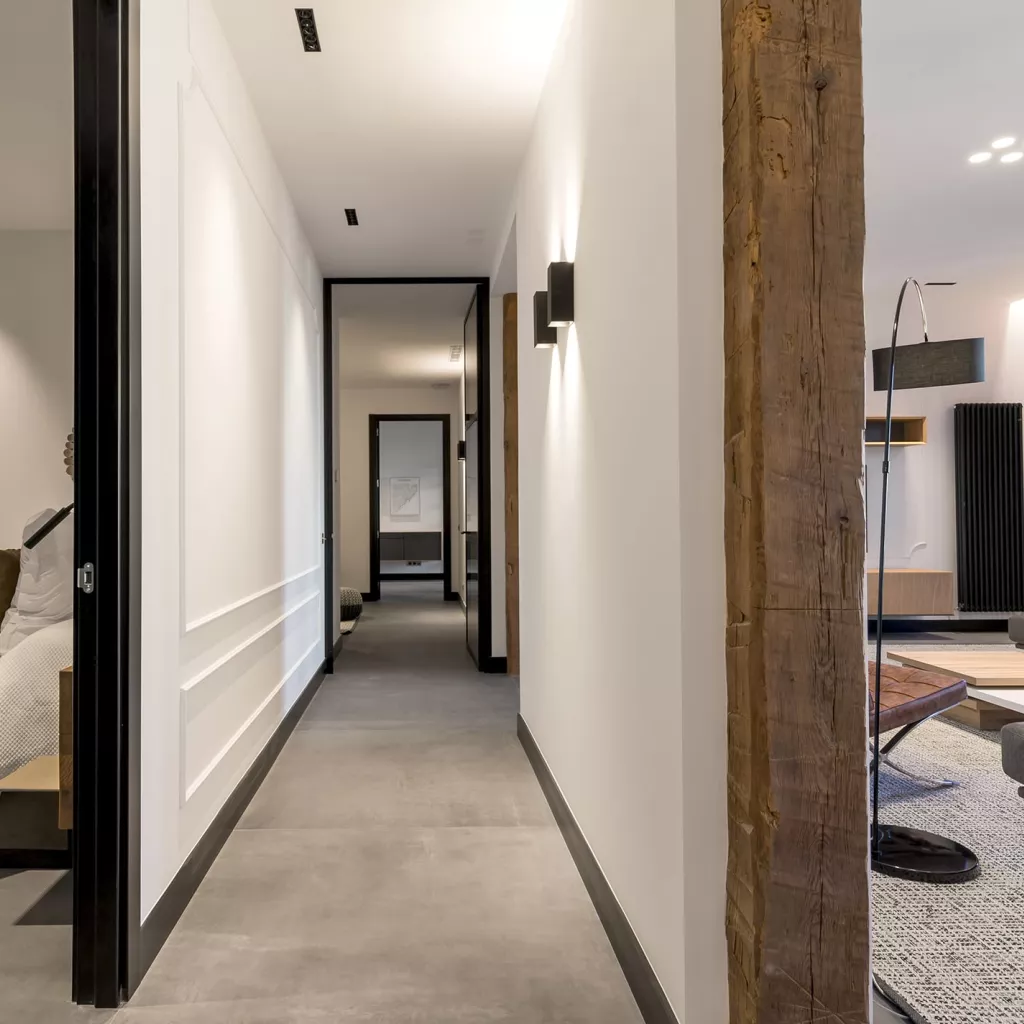 Iluminación y entorno con estilo "moderno industrial"