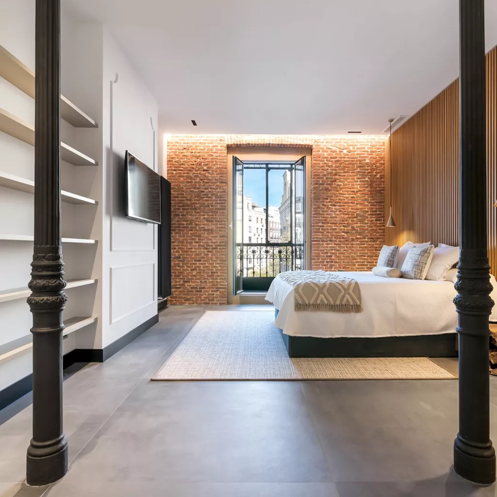 interiorismo dormitorio estilo industrial