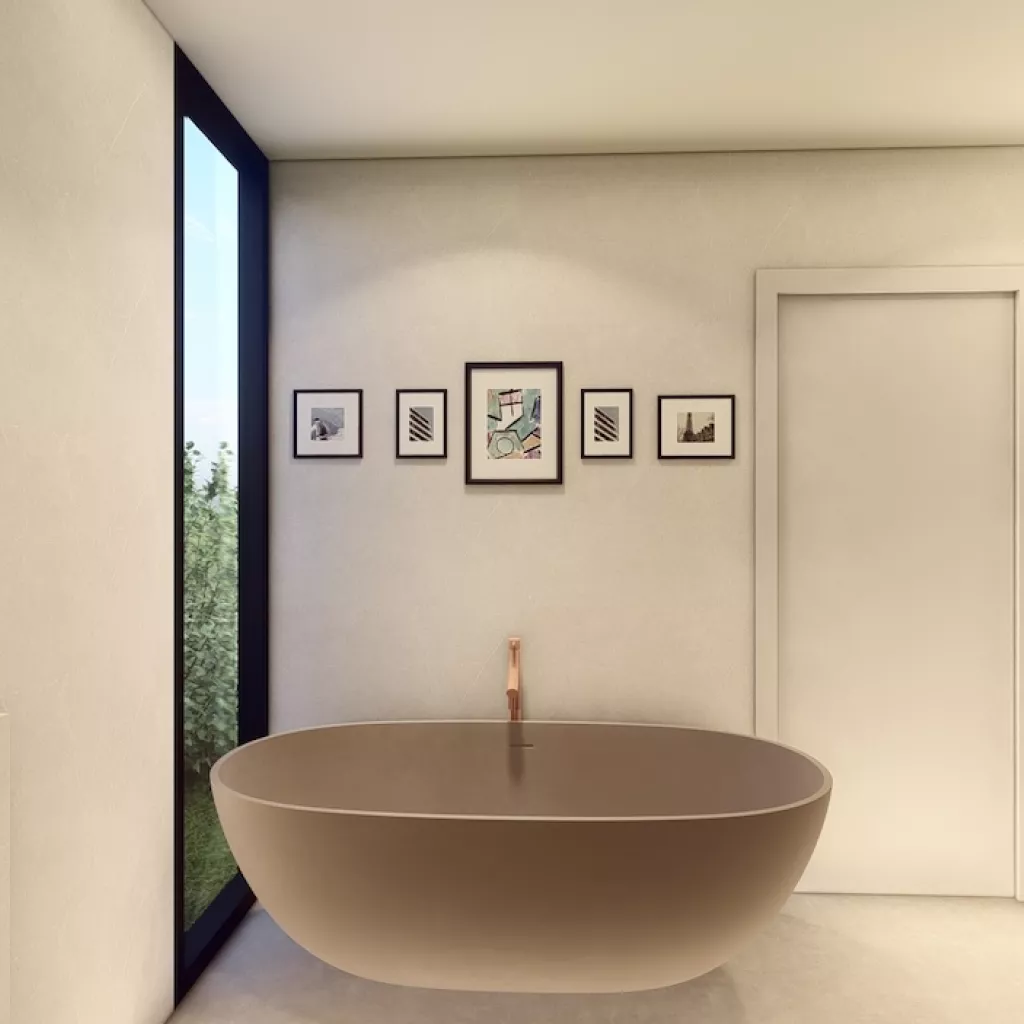 diseño de baño con ducha y bañera