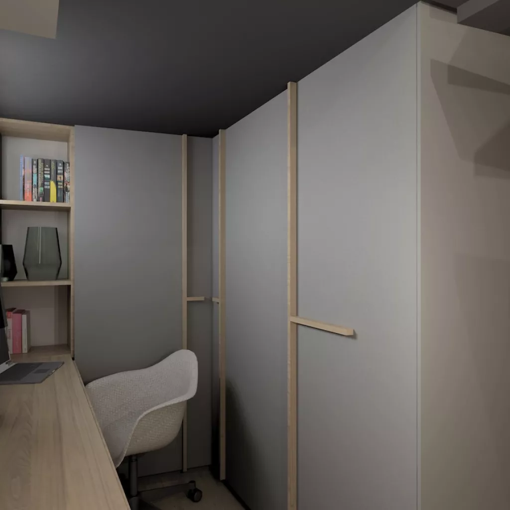 Proyecto decoración dormitorio doble altura