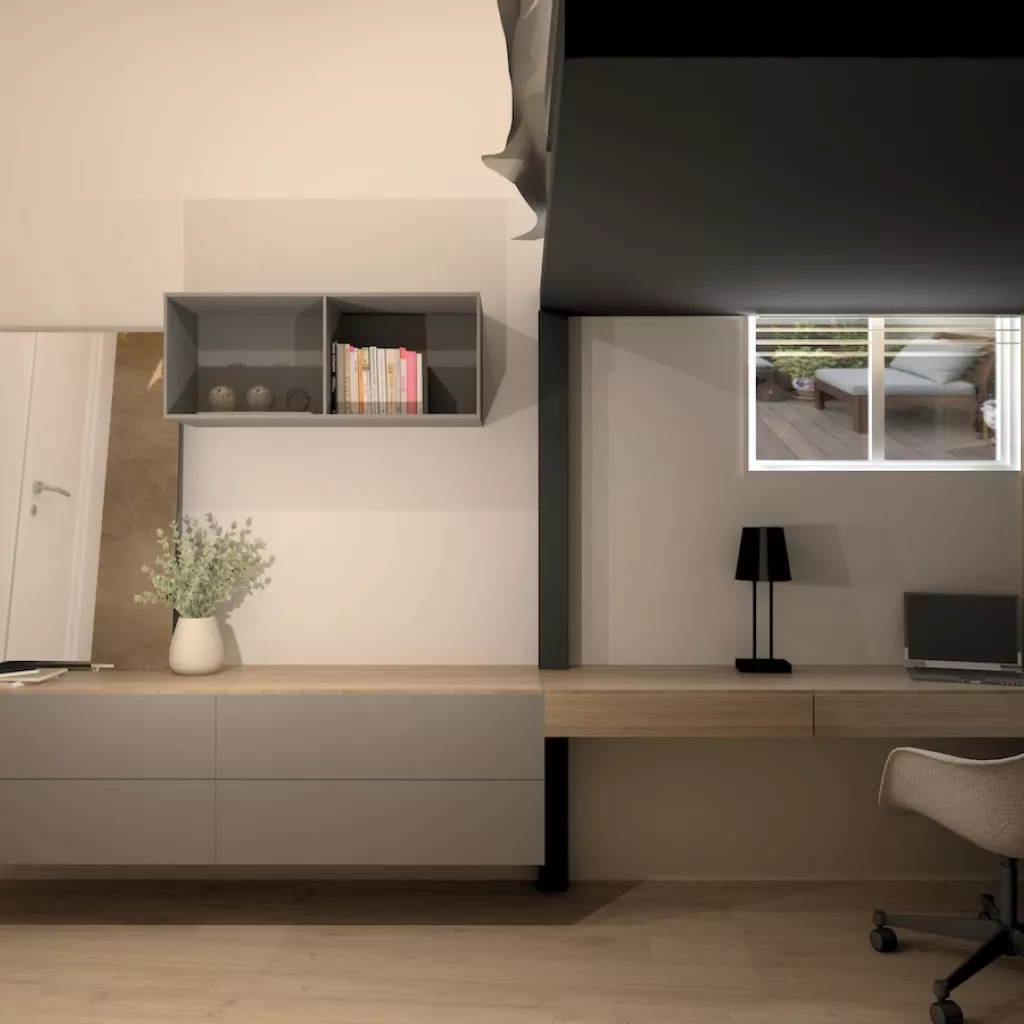 Proyecto decoración dormitorio doble altura