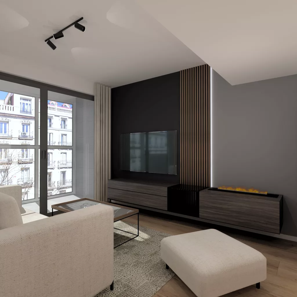 Mueble TV y mesita Emede