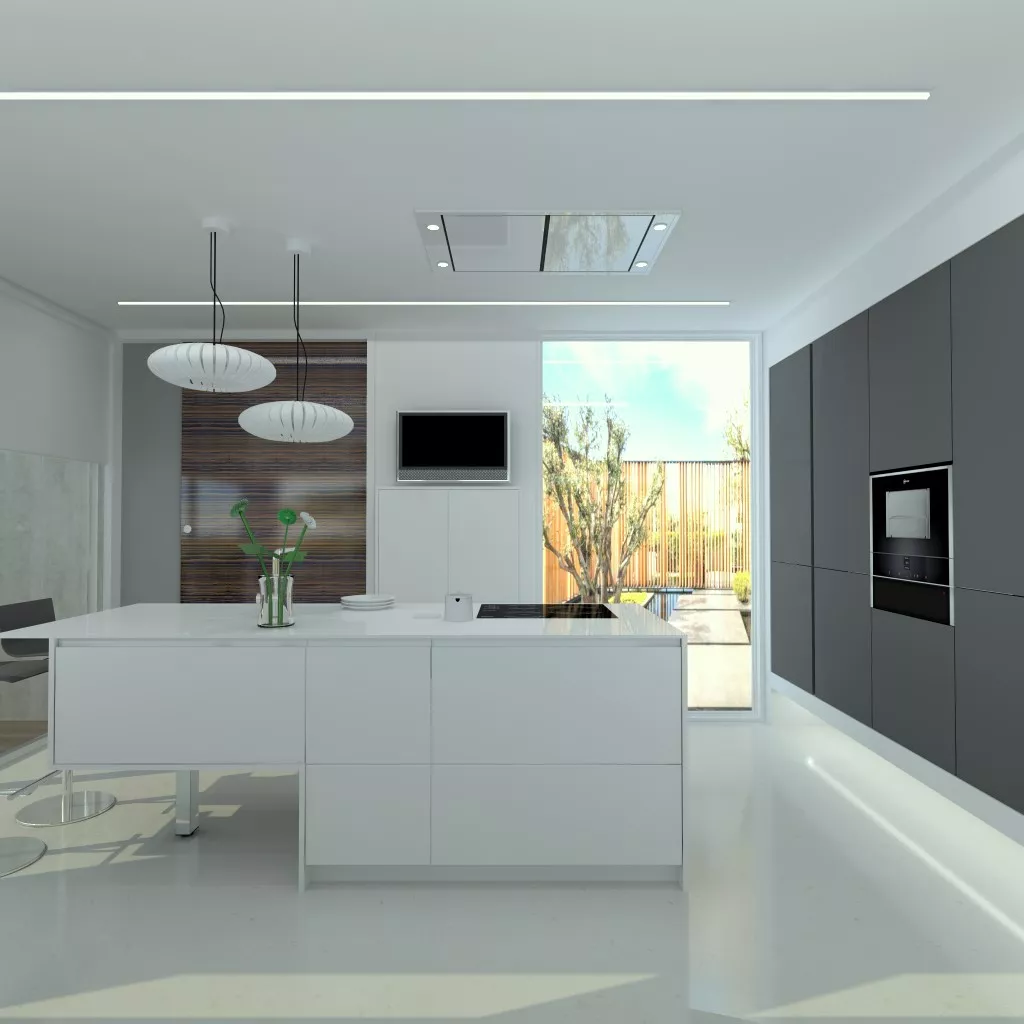 La tendencia de las cocinas blancas y grises