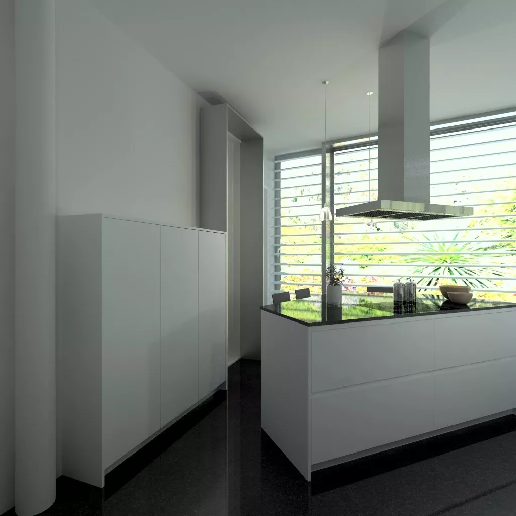 Proyecto en Aravaca | Cocina Santos LINE Blanco con Encimera de Granito