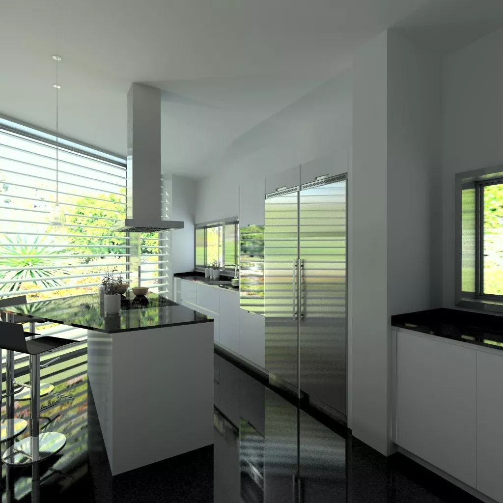 Proyecto en Aravaca | Cocina Santos LINE Blanco con Encimera de Granito