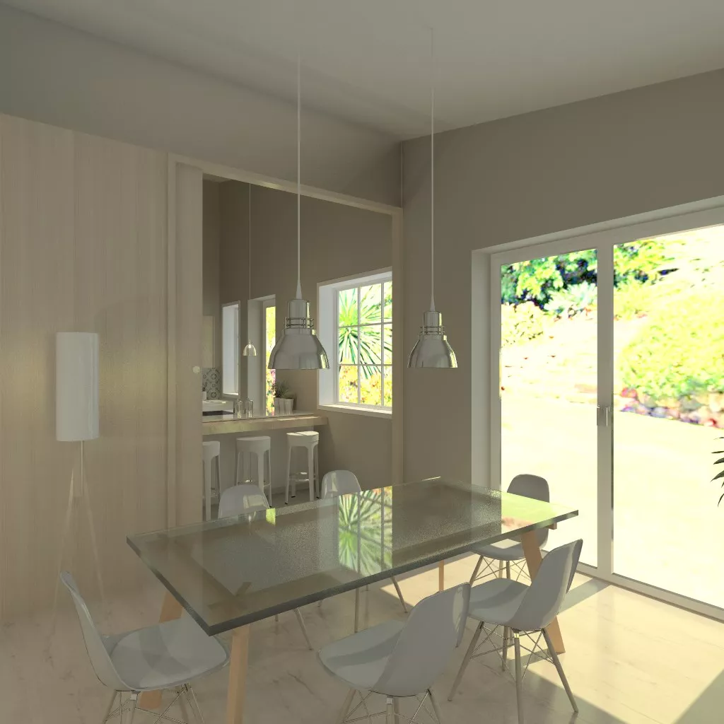 Aravaca | Cocina Santos | Modelo Line L Laminado Seda | Encimera Silestone Blanco