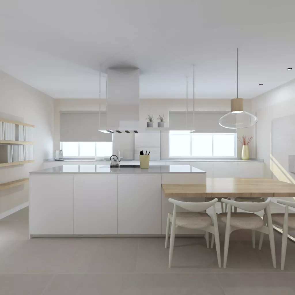 Cocina Santos Blanco Innsbruck y Gris Visón Seda