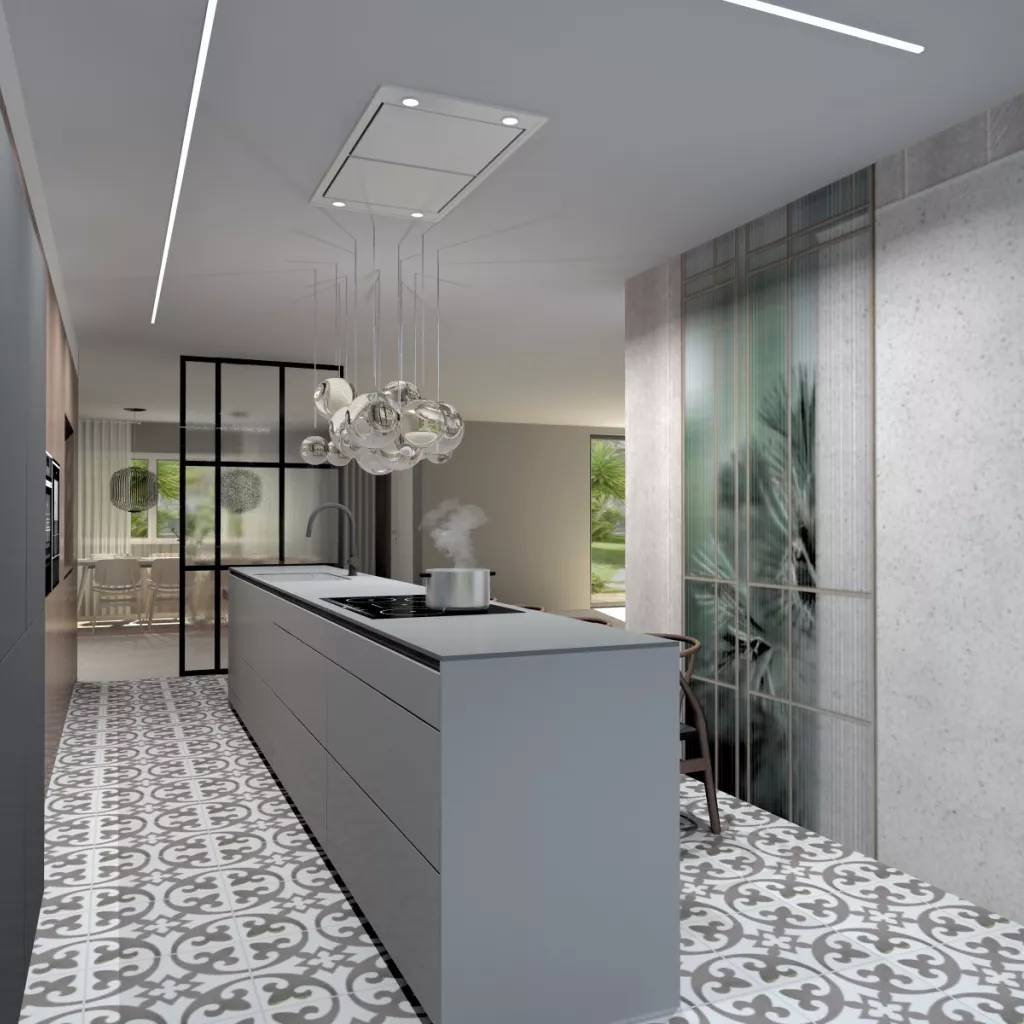 Cocina Santos Gris y Roble