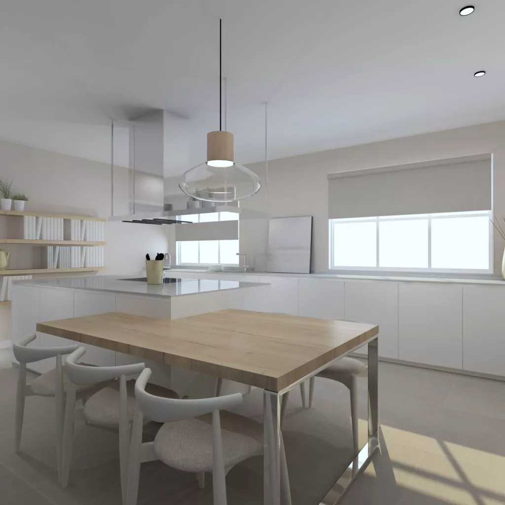 Cocina Santos Blanco Innsbruck y Gris Visón Seda