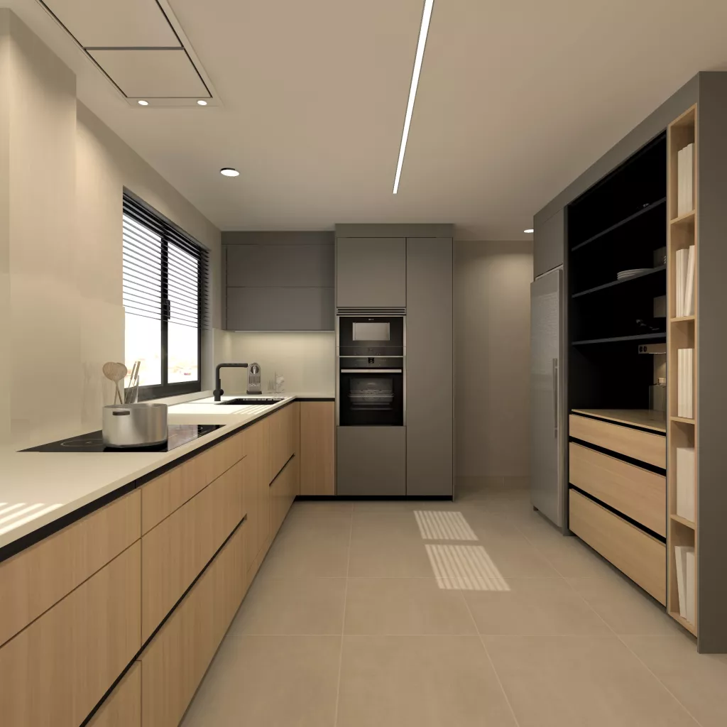 Cocina Santos Madera en Paralelo