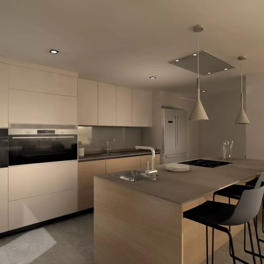 Cocina Santos Cashmere con Isla