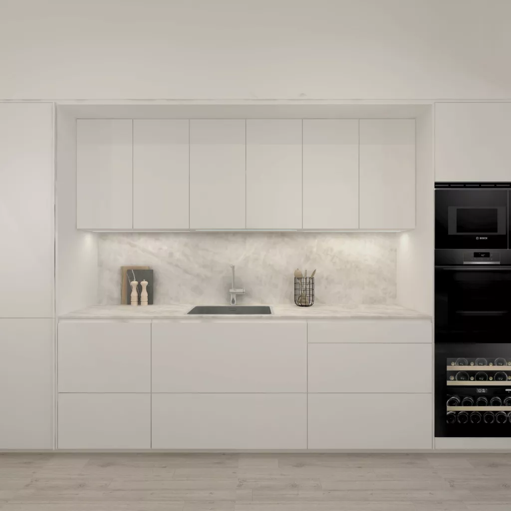 Cocina Santos blanca