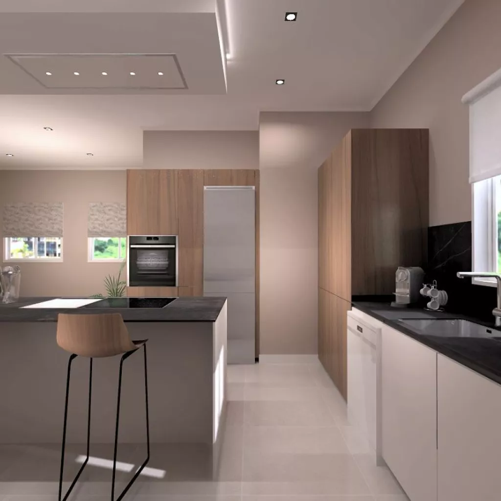 Cocina Santos Nogal con Isla